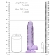 Dildo Cristalino 14 x 3,5cm Púrpura