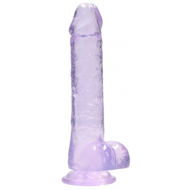 Dildo trasparente 16 x 4 cm viola