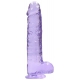 Crystal Clear Dildo 19 x 4.5cm Purple