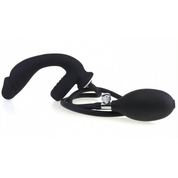 Inflatable and vibrating plug Infladick 14 x 3.5cm