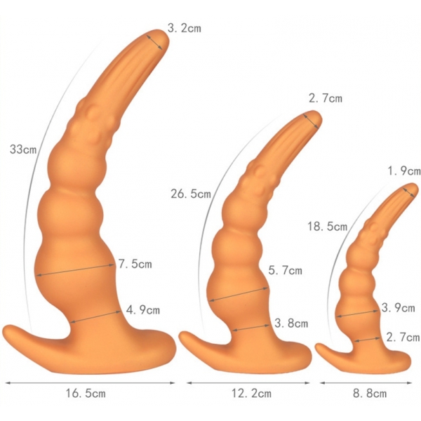 Plug prostatico in silicone Lonkero M 25 x 5,7 cm