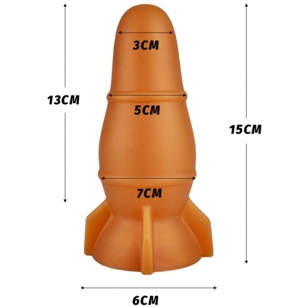 Rocket silicone plug 11 x 5.5cm