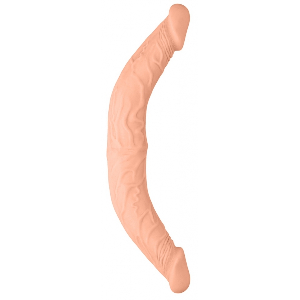 Double dildo Realrock 36 x 4.4cm Flesh