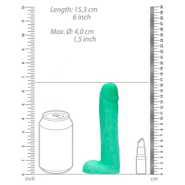 Sapone fosforescente per il pene DICKY GLOW 18 x 3.5cm