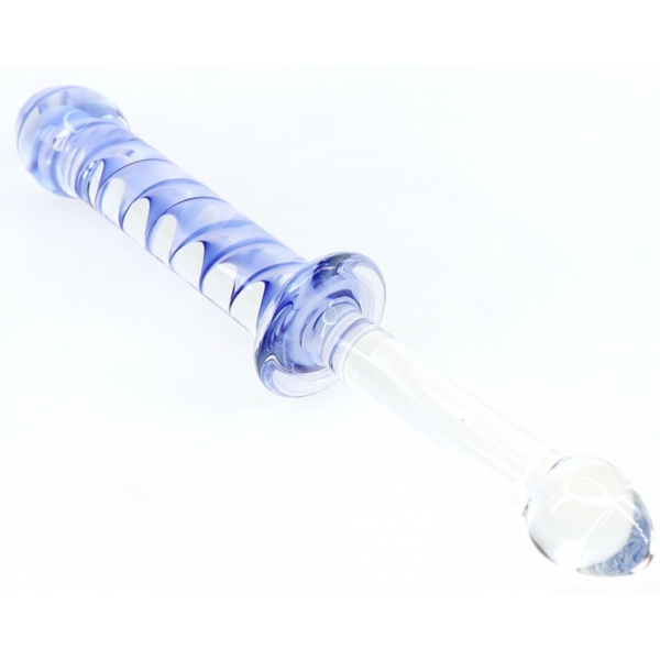 Dildo in vetro Screw Duo 24 x 3,3 cm