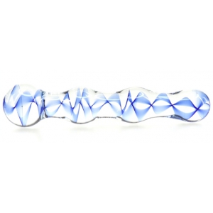 Glass dildo Screw Beads 17 x 3.5cm