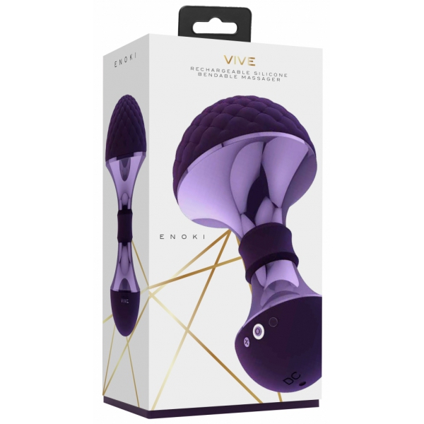 Estimulador de clítoris Enoki Vive 12,5cm Morado