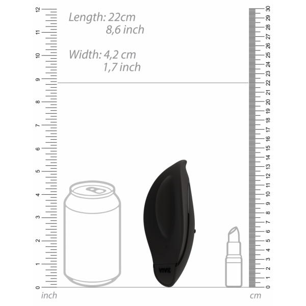 Stimulateur de clitoris Minu 10 x 5cm Noir