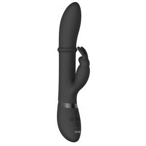 VIVE Vibro Rabbit Halo 24.5 x3.5cm Black