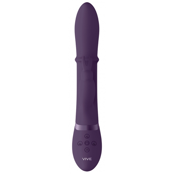 Vibro Rabbit Halo 24,5 x 3,5cm Morado