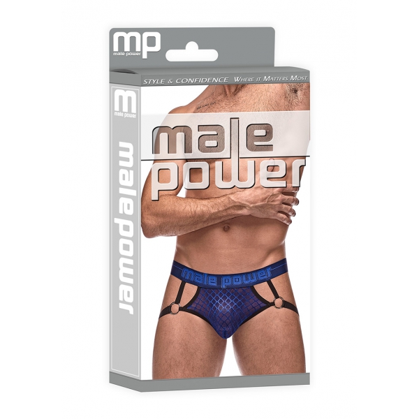 Jockstrap DIAMOND MESH Blau