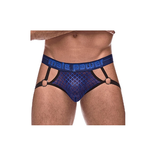 Jockstrap DIAMOND MESH Blau