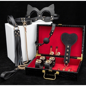 SM Bondage Set 8 Pieces Black