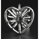 Heart Line M metal plug 7 x 3.5cm