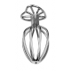 Hollow Stainless Steel Heart Anal Plug M