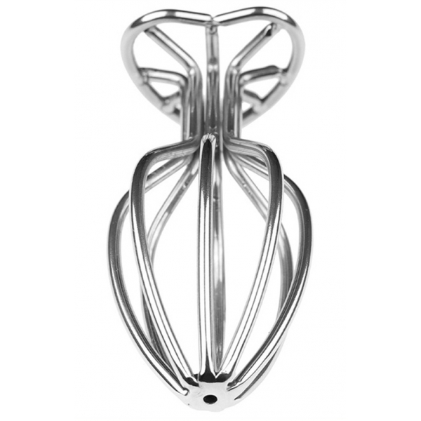 Hollow Stainless Steel Heart Anal Plug M