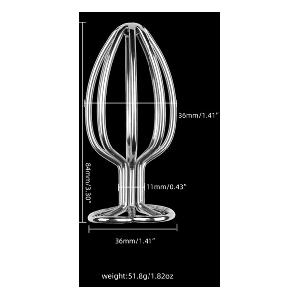 Tapón metálico Heart Line L 8 x 4,2cm