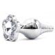 Bijou Leaf Plug 7 x 2.7cm Clear