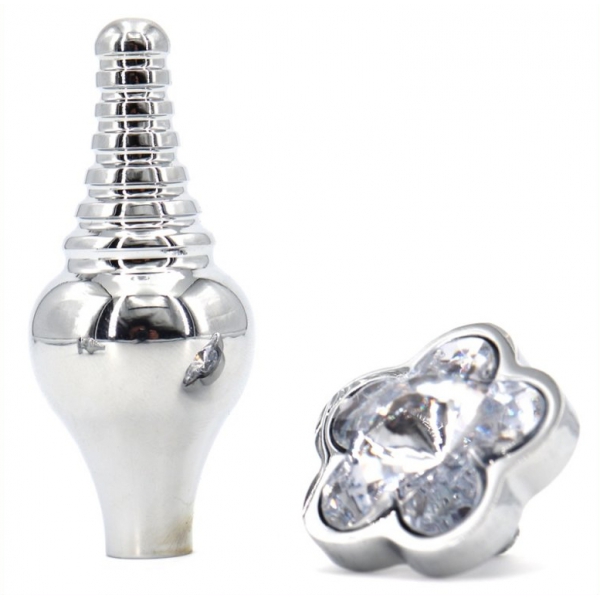 Bijou Leaf Plug 7 x 2.7cm Helder