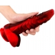 Dildo Dragon Sarkan 19 x 4.5cm Schwarz-Rot