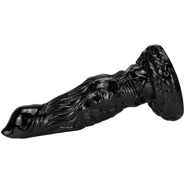 Alien Lifelike PVC Dragon Scale Dildo BLACK