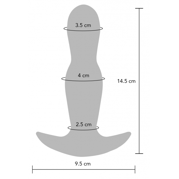 Plug gonfiabile vibrante Stout 12,5 x 3,6 cm