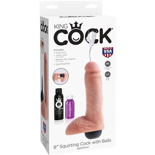 Consolador King Cock Squirty 15 x 5 cm