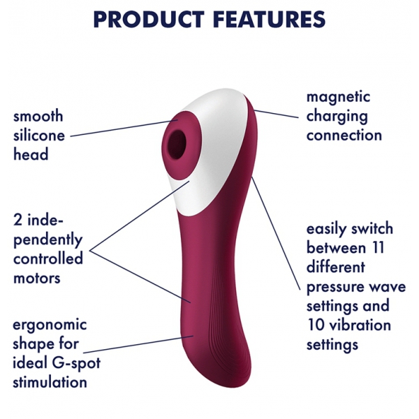 DUAL CRUSH Satisfyer Estimulador de clítoris 16cm