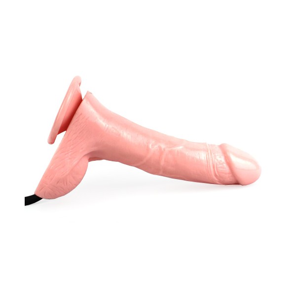 Pink inflatable dildo 15 x 3.5 cm