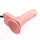 Pink inflatable dildo 15 x 3.5 cm