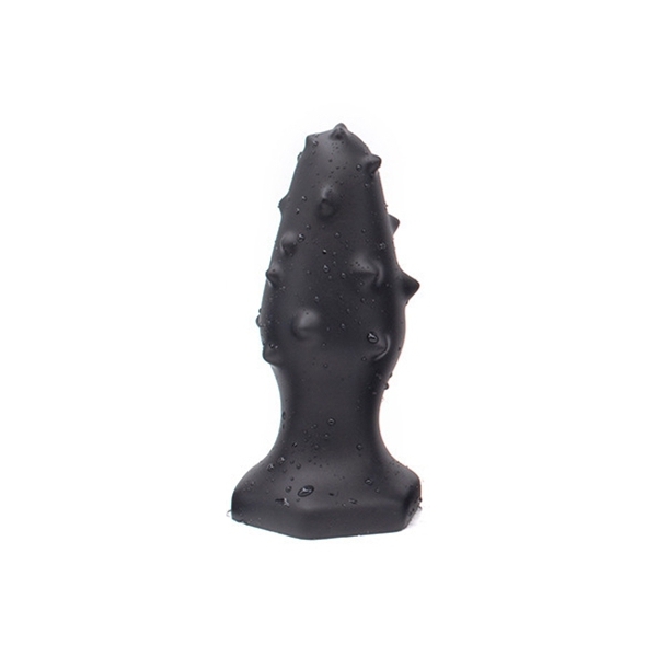 Silicone plug Monster Spike M 12 x 4.5cm Black