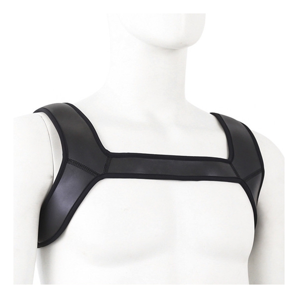 Double Shoulder Wide Straps Harness Belt BLACK 