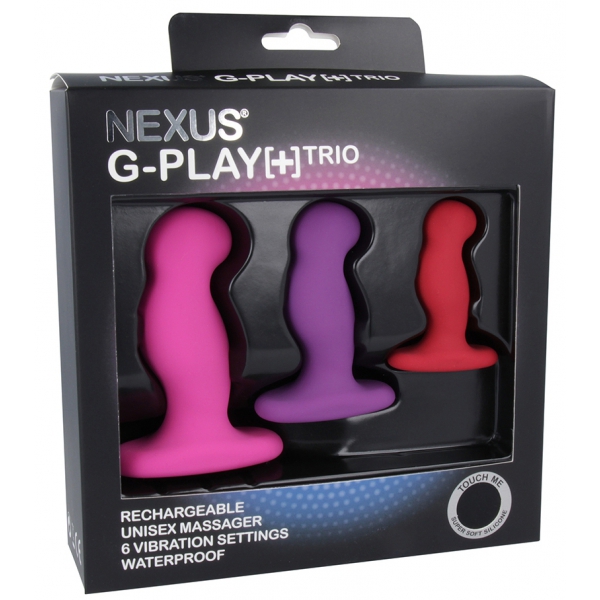 Set of 3 G-Play Nexus Vibrating Plugs
