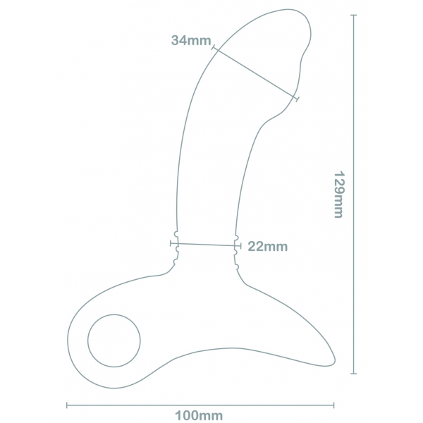 Estimulador Vibratório da Próstata Sparta Nexus 10 x 3,4cm