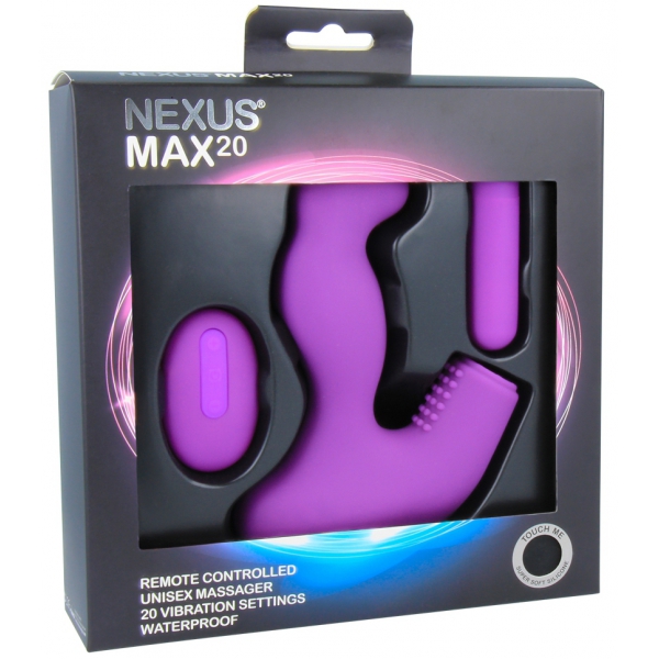 Estimulador de próstata vibrador Max 20 Nexus 10 x 4cm Morado
