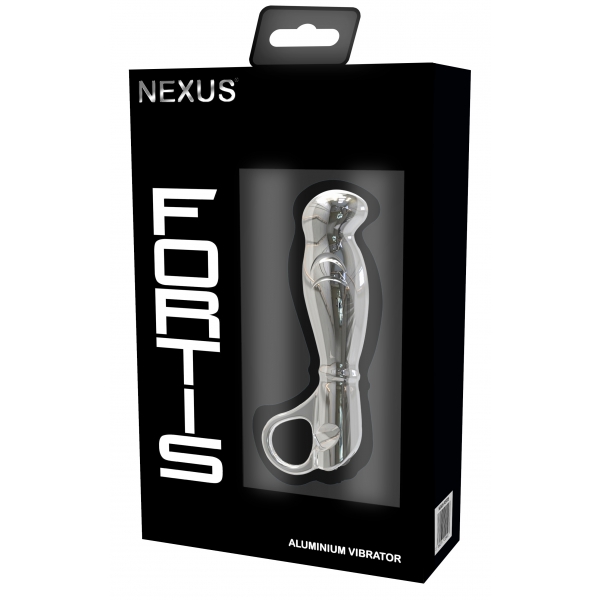 Plug prostatique vibrant en métal Fortis Nexus 10 x 3.3cm