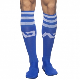 Addicted High socks BASIC SOCKS Blue-White