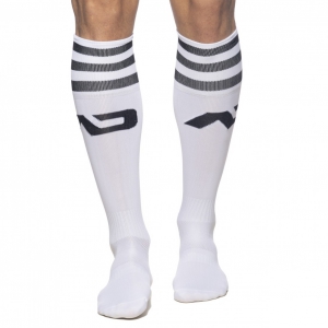 Addicted High socks BASIC SOCKS White-Black