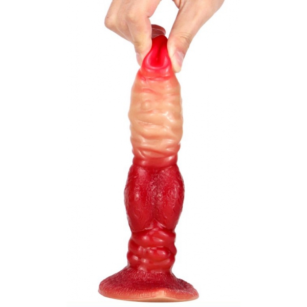 Gradient Color Animal Dildos - 04 RED