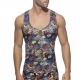 COMIC Addicted Tank Top Navy