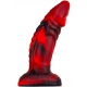 Monster Squax Dildo 18 x 5.5cm Zwart-Rood