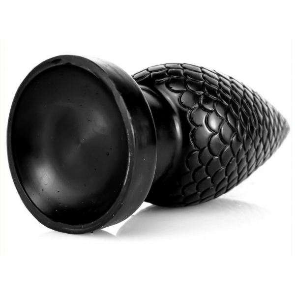 Pinecone Silicone Butt Plug L BLACK