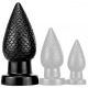 Pinecone Silicone Butt Plug L BLACK