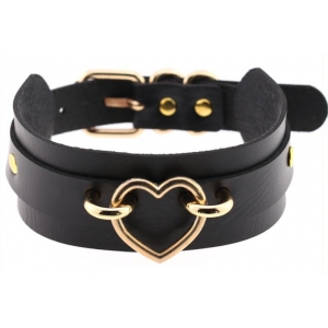 Joy Jewels Collar Corazón de Oro Negro