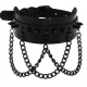 Piky Stachelhalsband Schwarz