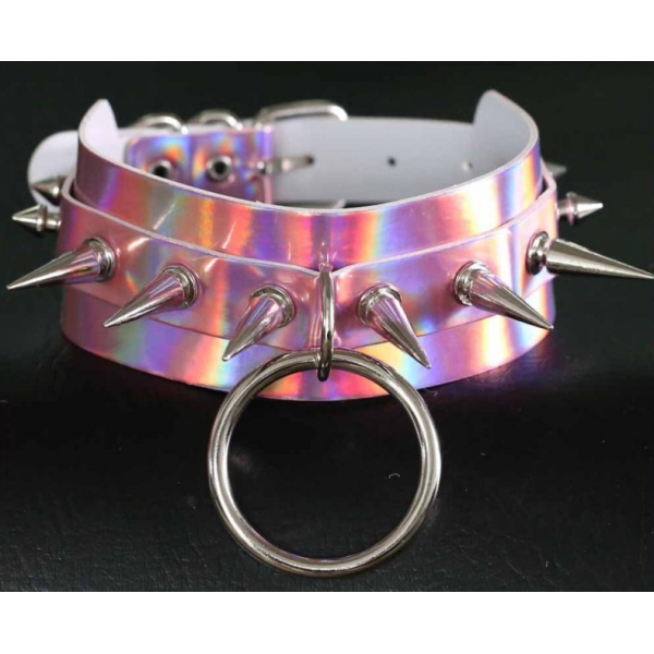 Collana Strobo Laser Spike Rosa