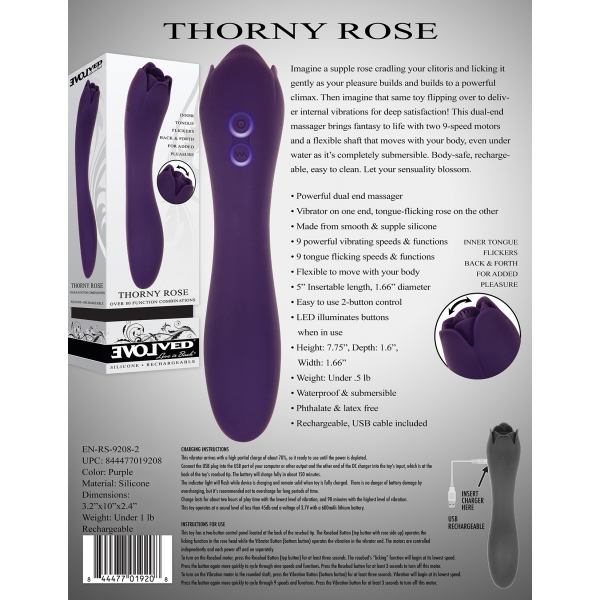 Klitoris-Stimulator Thorny Rose 20cm