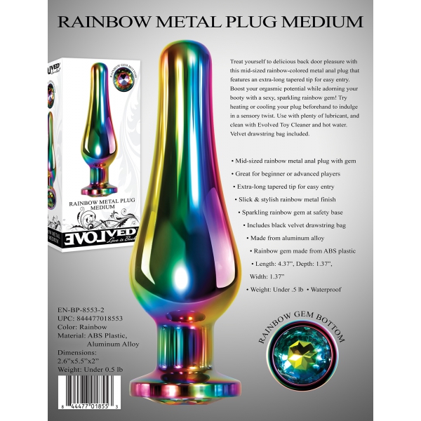 Plug Juwel Rainbow M 10 x 3.5cm