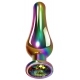 Plug Bijou Gem Rainbow M 10 x 3.5cm