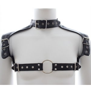 KinkHarness Optor Black Harness and Collar